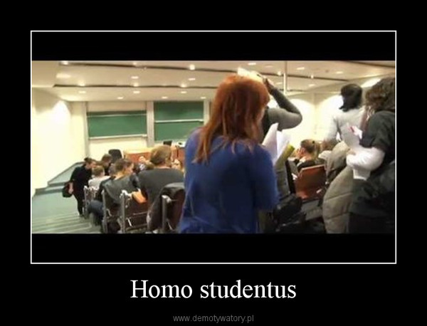 Homo studentus –  