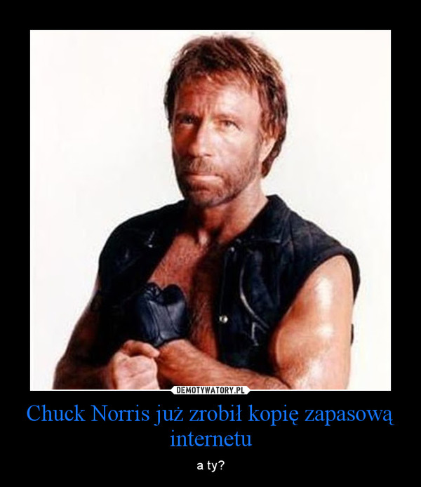 Chuck Norris już zrobił kopię zapasową internetu – a ty? 