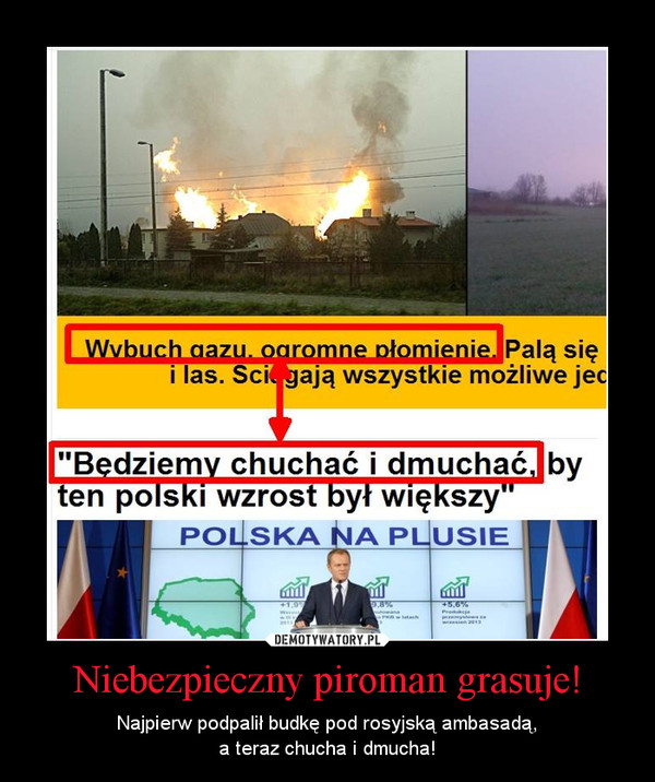 Niebezpieczny piroman grasuje! – Najpierw podpalił budkę pod rosyjską ambasadą,a teraz chucha i dmucha! 