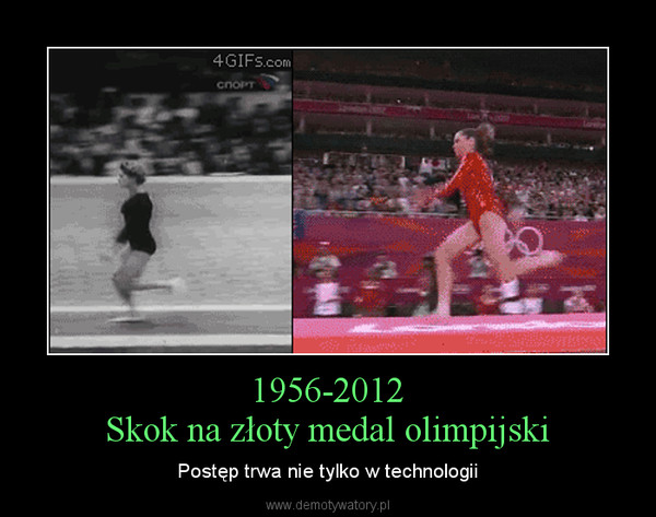 1956-2012Skok na złoty medal olimpijski – Postęp trwa nie tylko w technologii 
