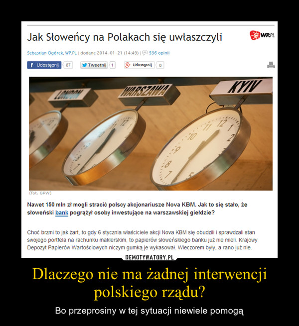 Dlaczego nie ma żadnej interwencji polskiego rządu? – Bo przeprosiny w tej sytuacji niewiele pomogą 