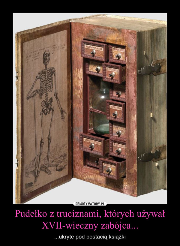 Pudełko z truciznami, których używał XVII-wieczny zabójca... – ...ukryte pod postacią książki 