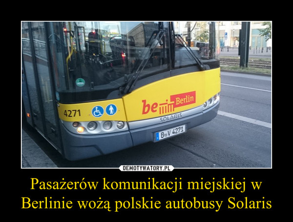 Pasażerów komunikacji miejskiej w Berlinie wożą polskie autobusy Solaris –  