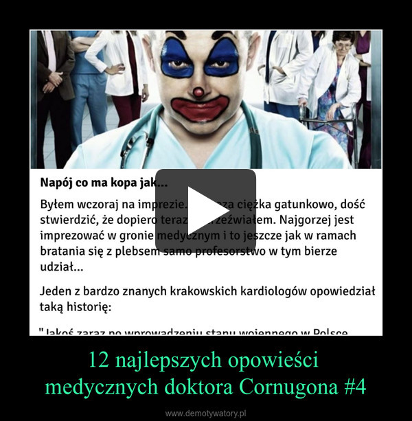 12 najlepszych opowieści 
medycznych doktora Cornugona #4