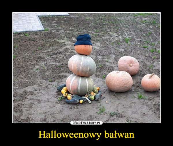 Halloweenowy bałwan –  