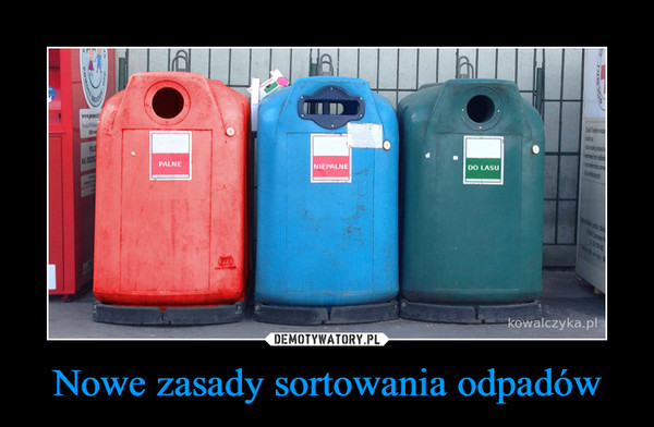 Nowe zasady sortowania odpadów –  
