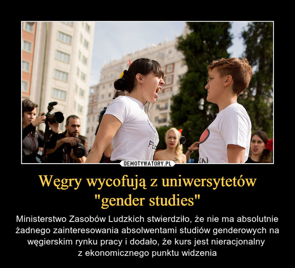 Węgry wycofują z uniwersytetów "gender studies"