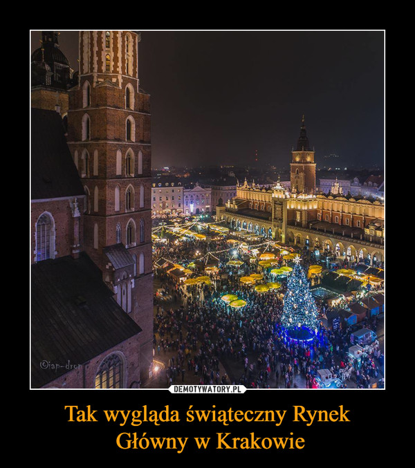 Tak wygląda świąteczny Rynek Główny w Krakowie –  
