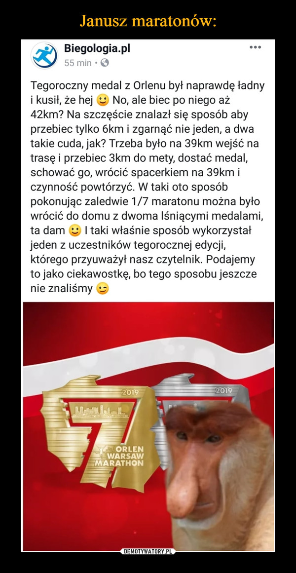 Janusz maratonów: