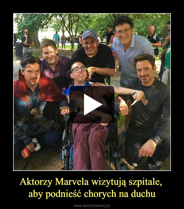 Aktorzy Marvela wizytują szpitale, aby podnieść chorych na duchu –  