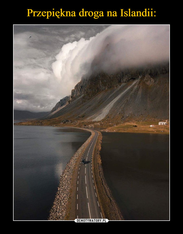 Przepiękna droga na Islandii: