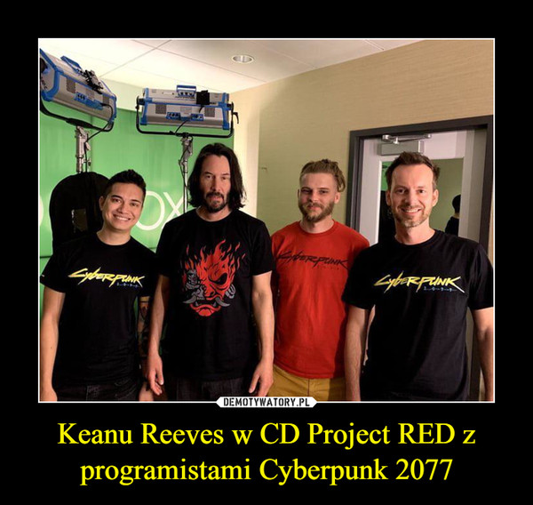 Keanu Reeves w CD Project RED z programistami Cyberpunk 2077