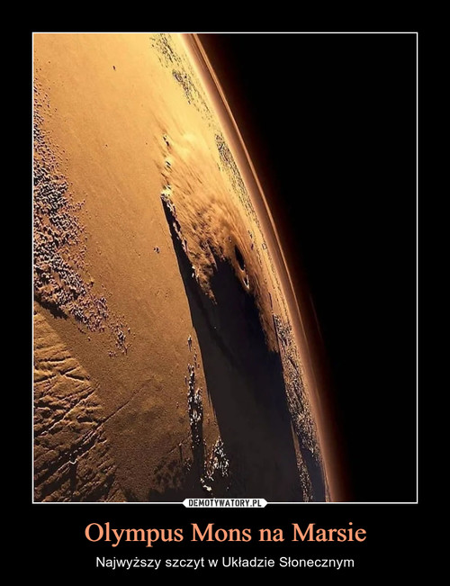 Olympus Mons na Marsie