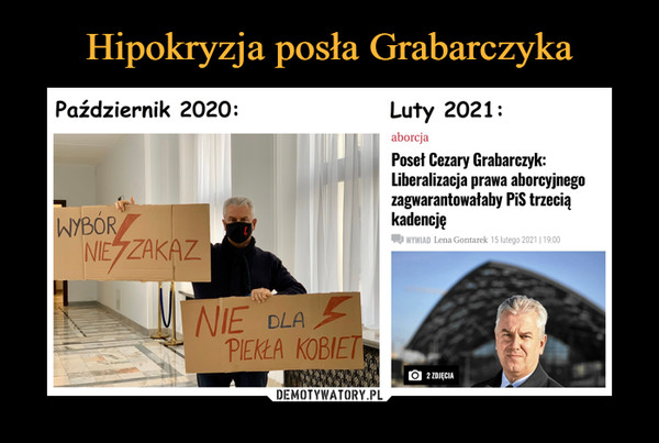 Hipokryzja posła Grabarczyka
