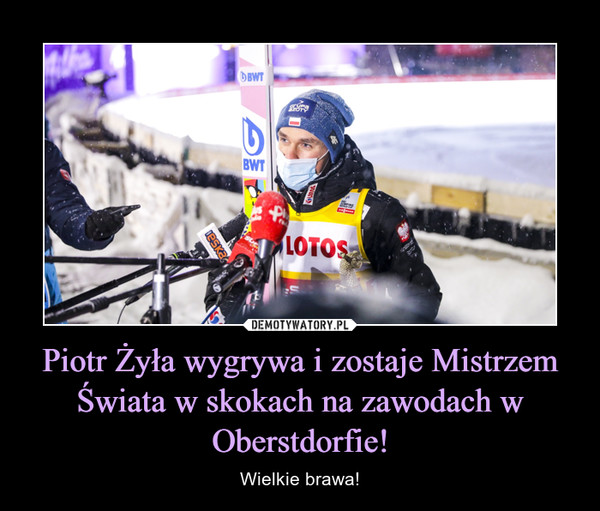 Piotr Żyła wygrywa i zostaje Mistrzem Świata w skokach na zawodach w Oberstdorfie! – Wielkie brawa! 