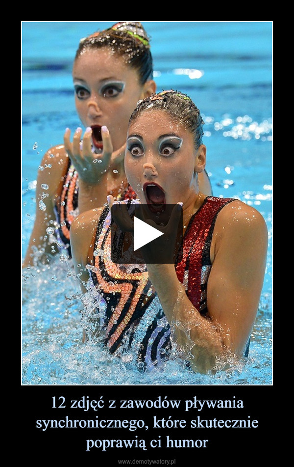 12 zdjęć z zawodów pływania synchronicznego, które skutecznie poprawią ci humor –  
