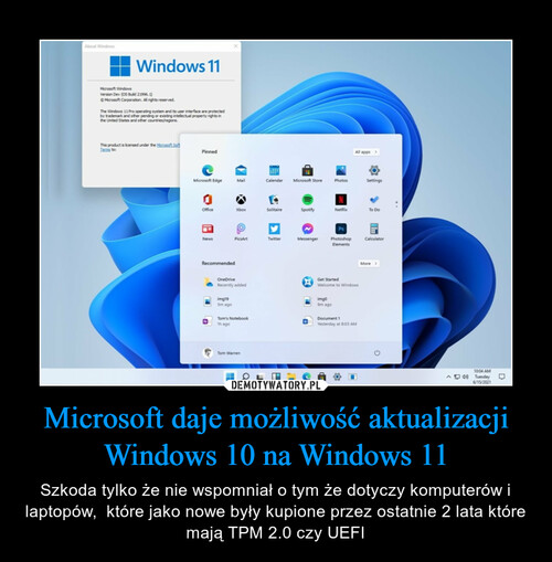 Microsoft daje możliwość aktualizacji Windows 10 na Windows 11