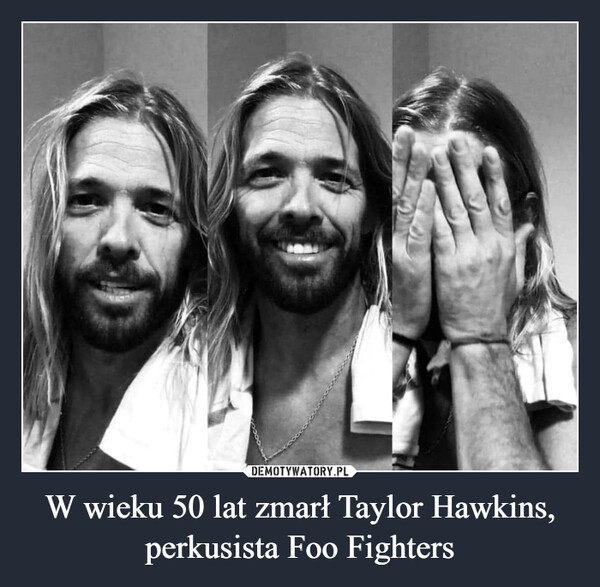 W wieku 50 lat zmarł Taylor Hawkins, perkusista Foo Fighters –  