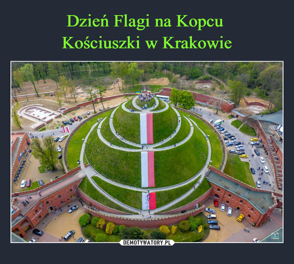 Dzień Flagi na Kopcu 
Kościuszki w Krakowie
