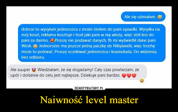 Naiwność level master