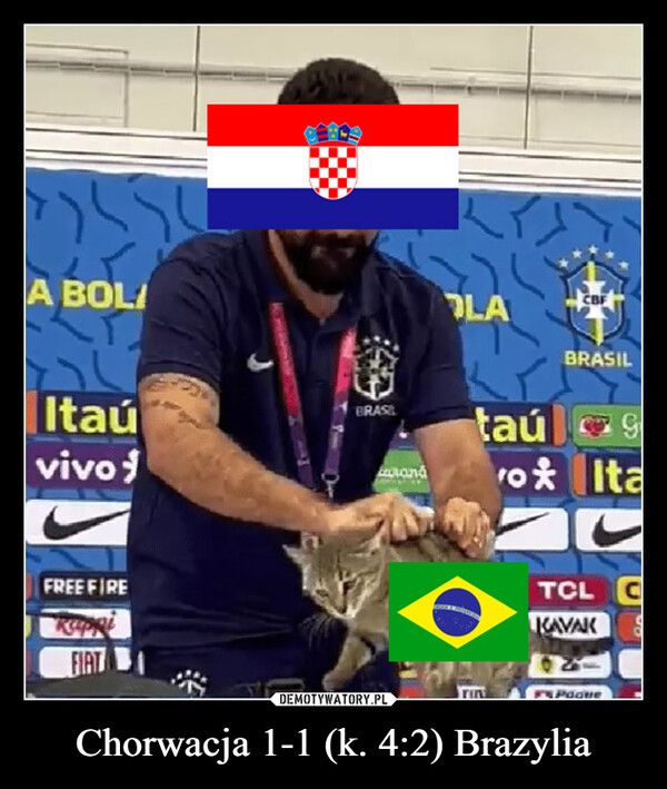 Chorwacja 1-1 (k. 4:2) Brazylia –  