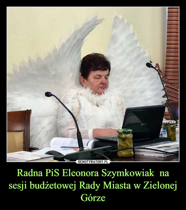 Radna PiS Eleonora Szymkowiak  na sesji budżetowej Rady Miasta w Zielonej Górze –  