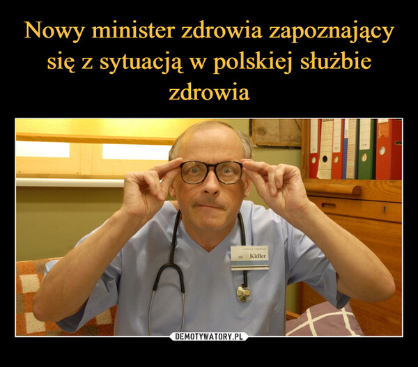 Nowy minister zdrowia zapoznający się z sytuacją w polskiej służbie zdrowia