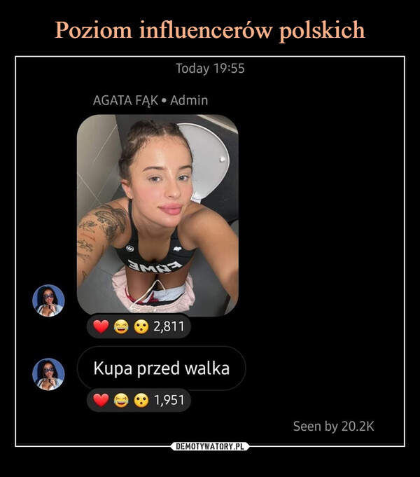 Poziom influencerów polskich